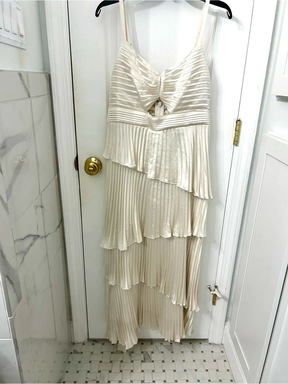 Abercrombie & Fitch New!!! Giselle Pleated Tiered Maxi large